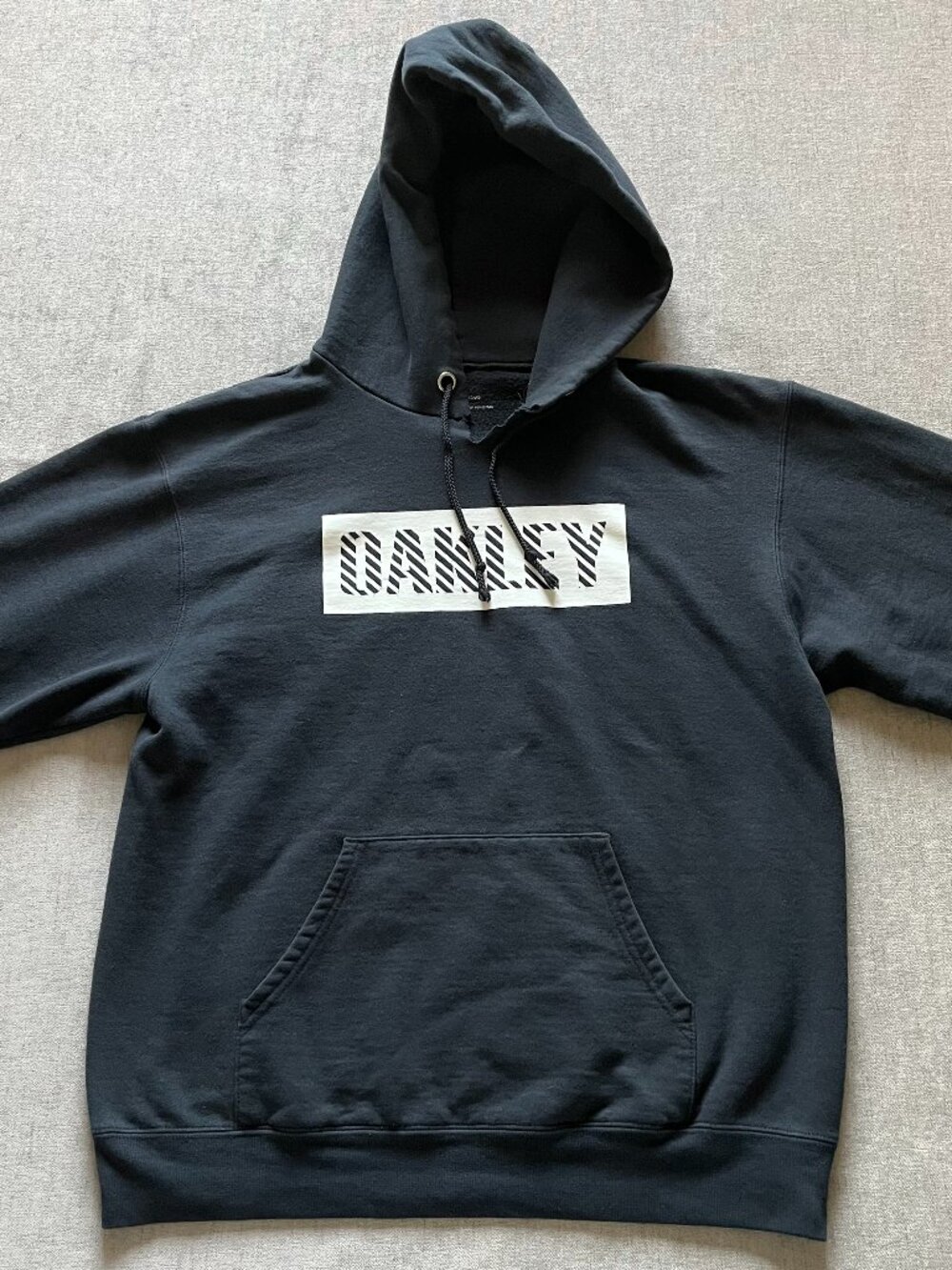 Oakley Hoodie Sweatshirt Men Medium Black Pullover Logo Activewear Y2K Vintage